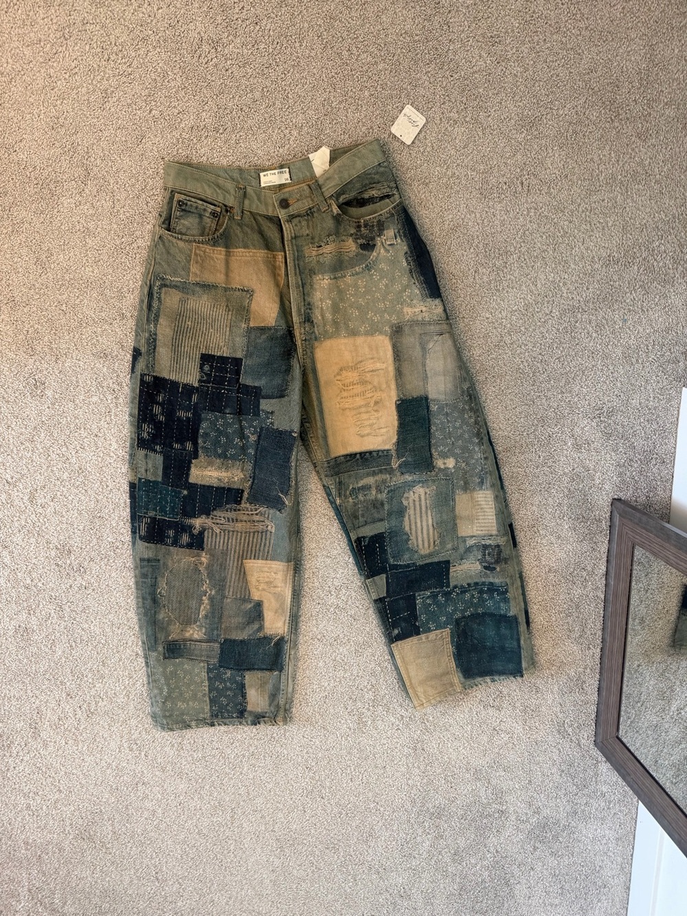 We The Free Patchwork Relaxed Jeans